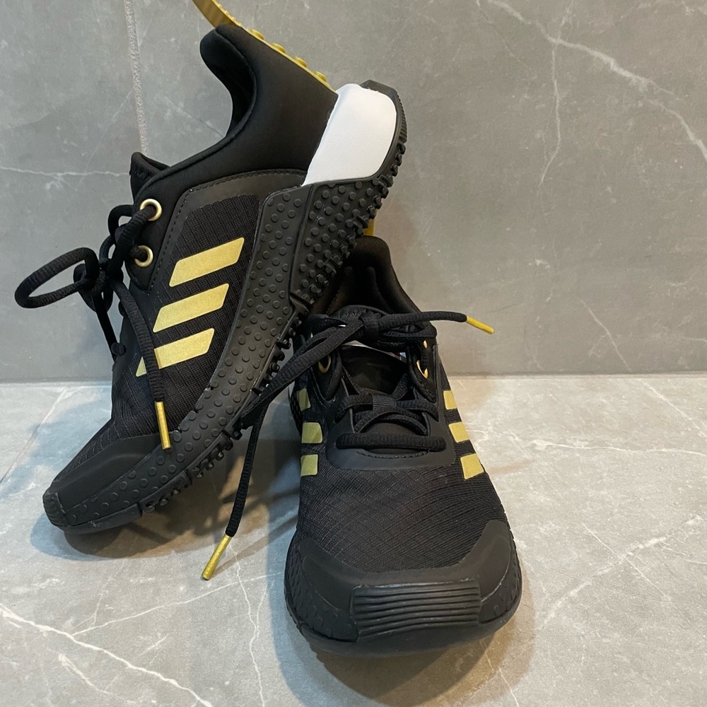 Adidas Kids Lego Sport Black with Gold Shoes